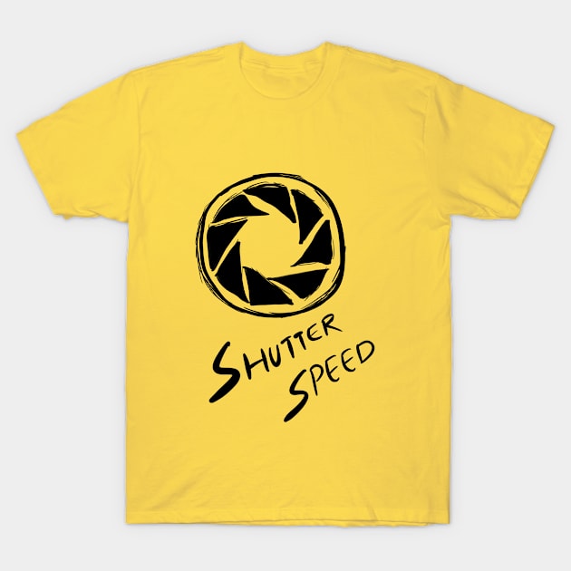 Shutter speed logo for Photographers T-Shirt by Beatraveller